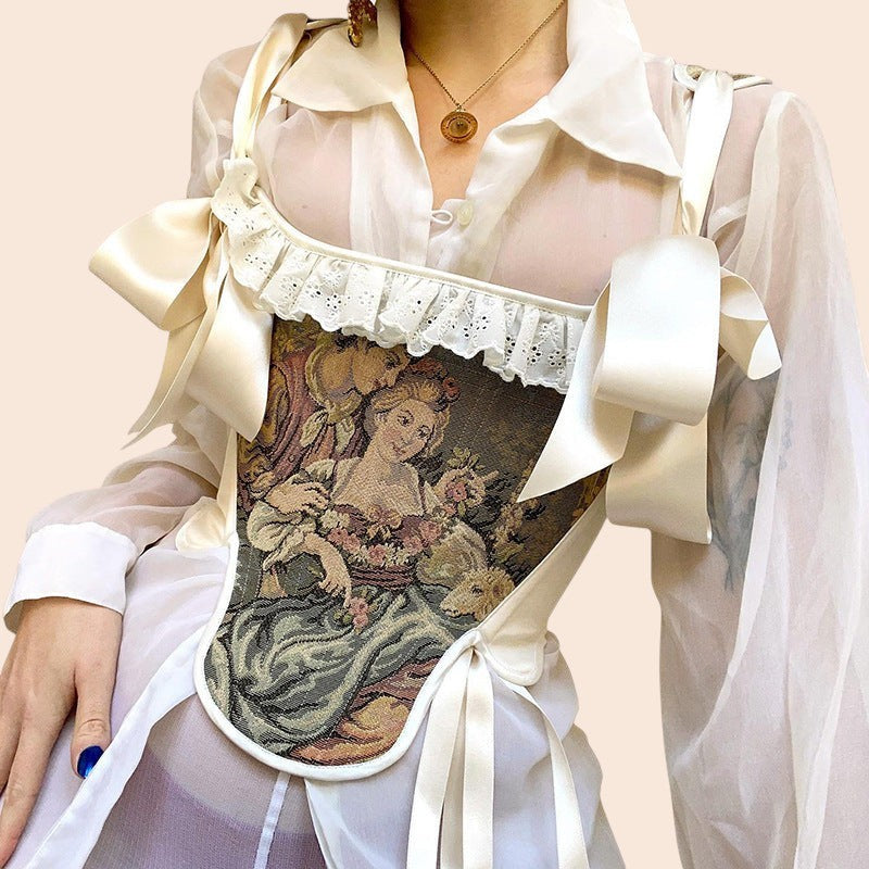 Vintage Portrait Corset Top