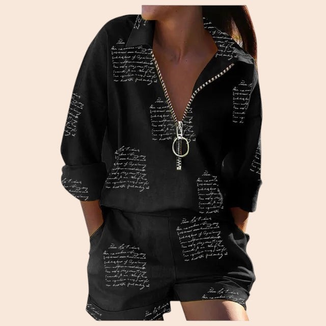 Relaxed Zip-Up Lounge Set