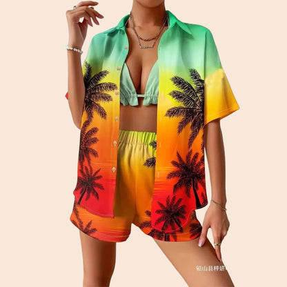 Retro Print Shorts Set – Summer Statement Collection