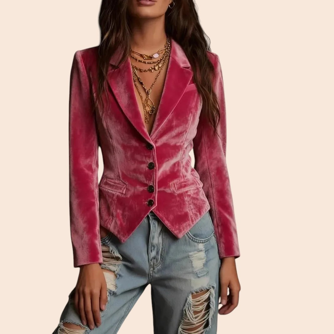 Velvet Blazer – Luxe Tailored Fit