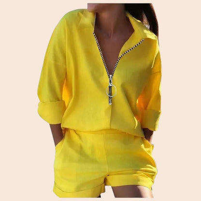 Relaxed Zip-Up Lounge Set