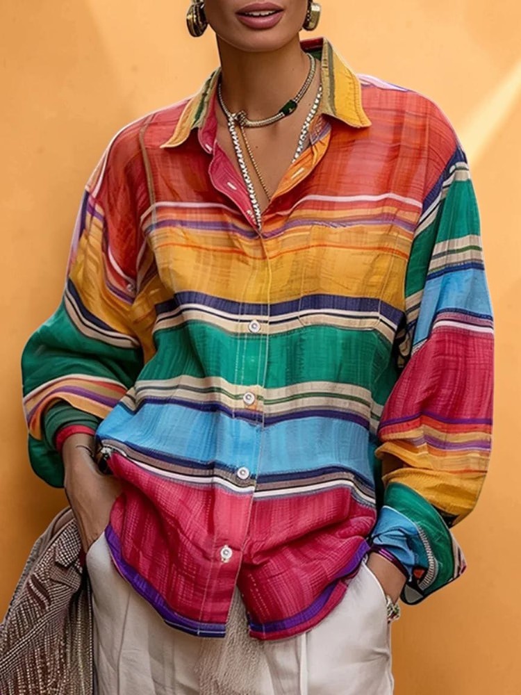 Sunset Market Stripe Shirt