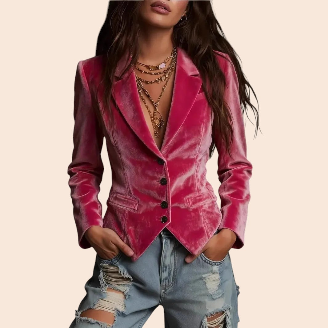 Velvet Blazer – Luxe Tailored Fit