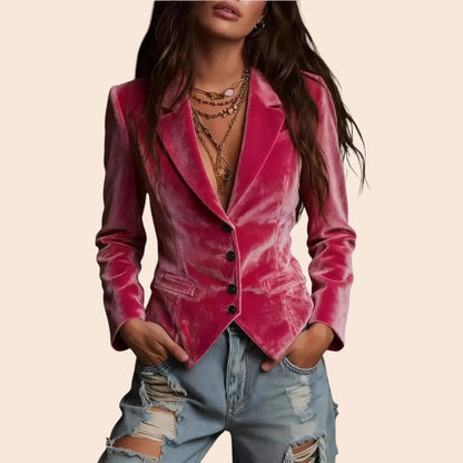 Velvet Blazer – Luxe Tailored Fit