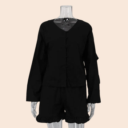 Ruffle Cotton Lounge Set