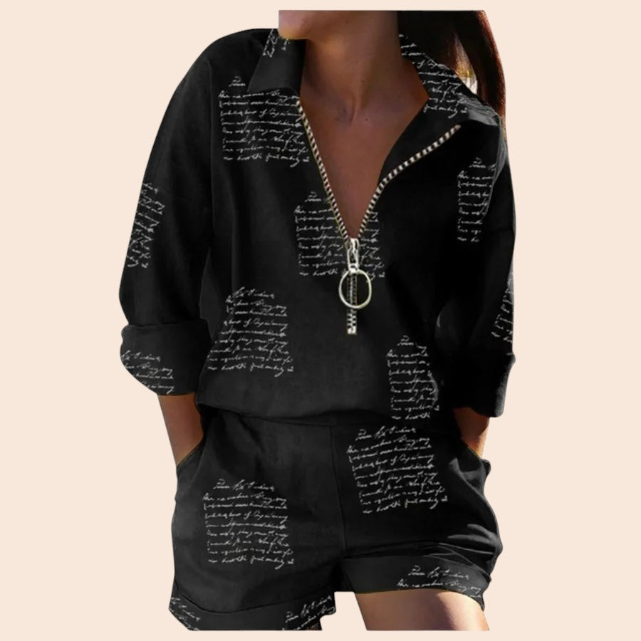 Relaxed Zip-Up Lounge Set