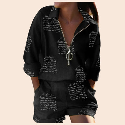 Relaxed Zip-Up Lounge Set