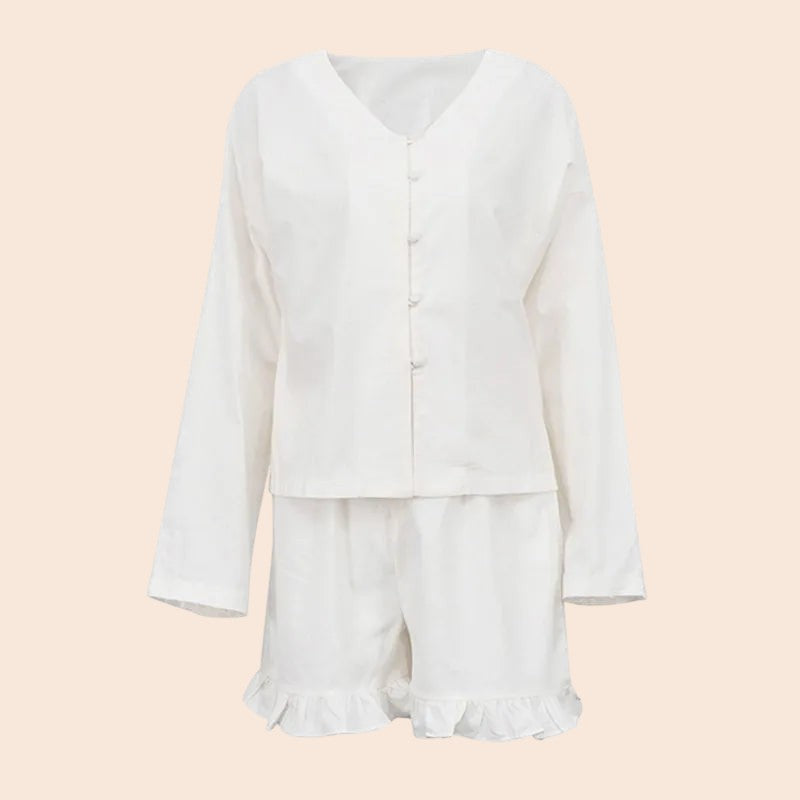 Ruffle Cotton Lounge Set