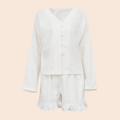Ruffle Cotton Lounge Set