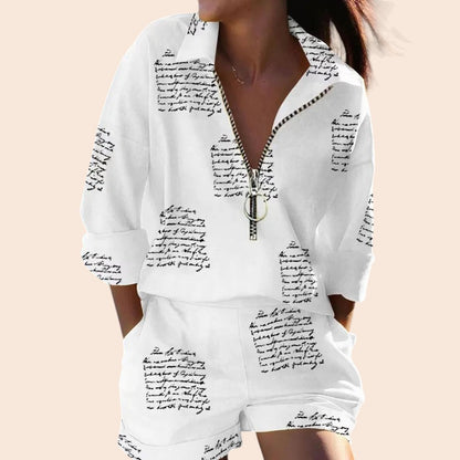 Relaxed Zip-Up Lounge Set