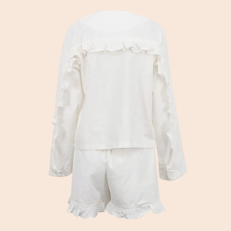 Ruffle Cotton Lounge Set