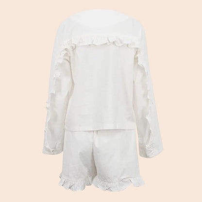 Ruffle Cotton Lounge Set