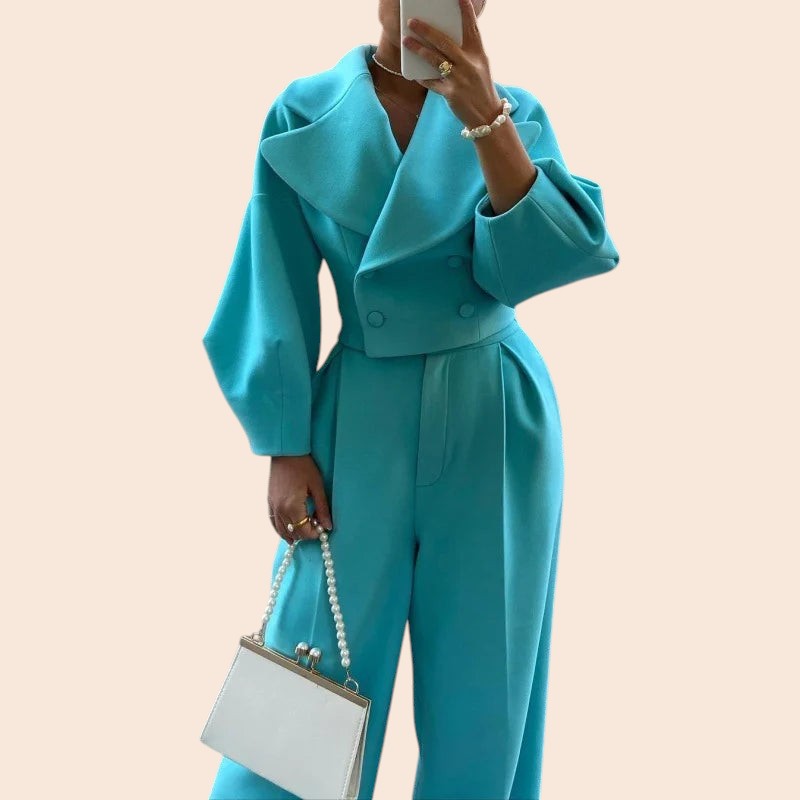 Tailored Blazer & Pant Set – Effortless Chic