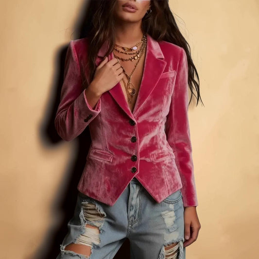 Velvet Blazer – Luxe Tailored Fit