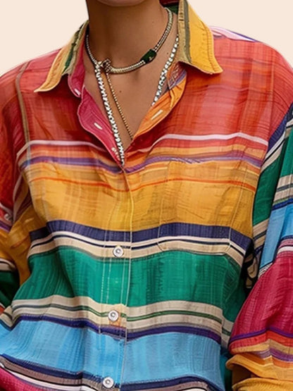 Sunset Market Stripe Shirt