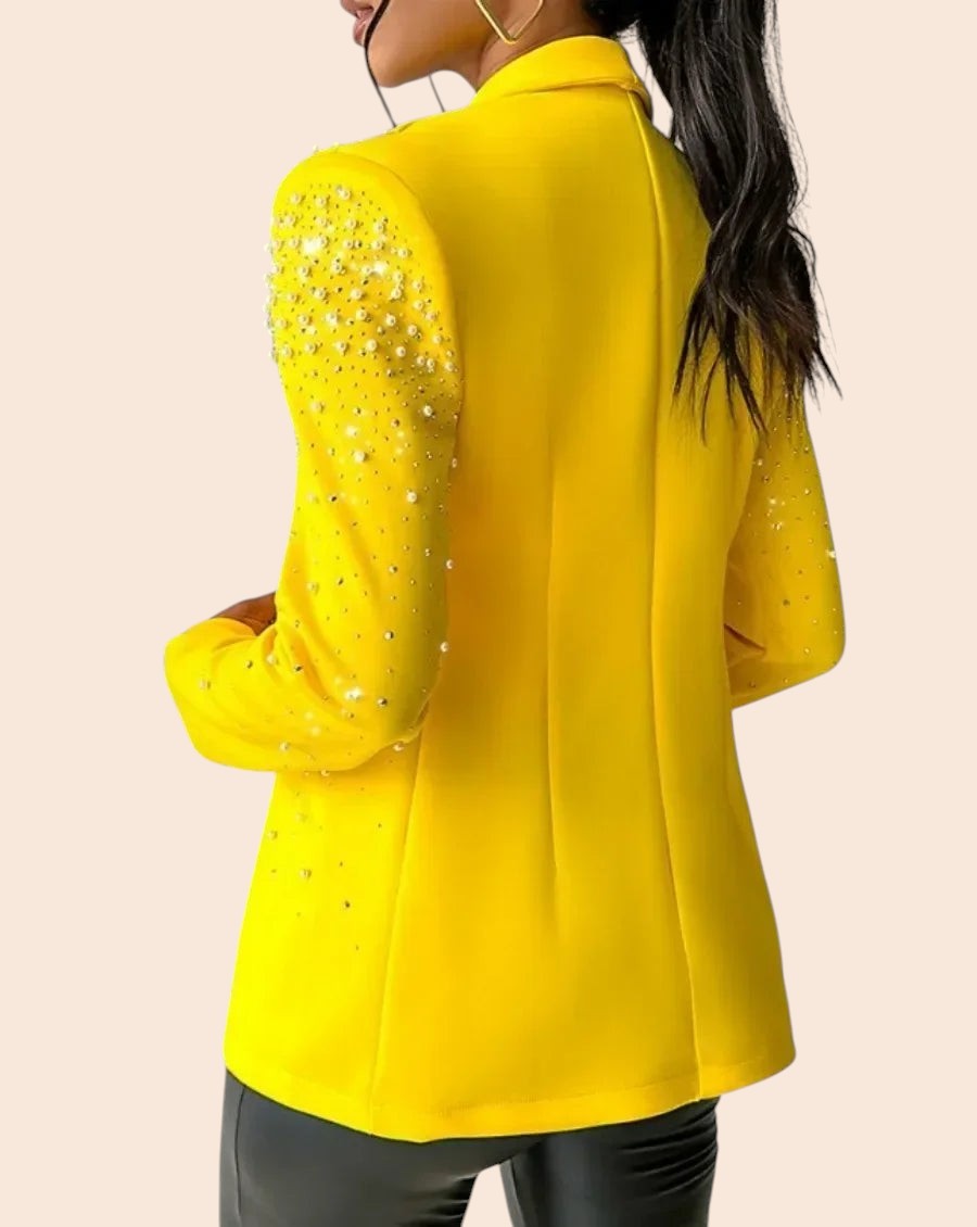 Rhinestone Embellished Tailored Blazer
