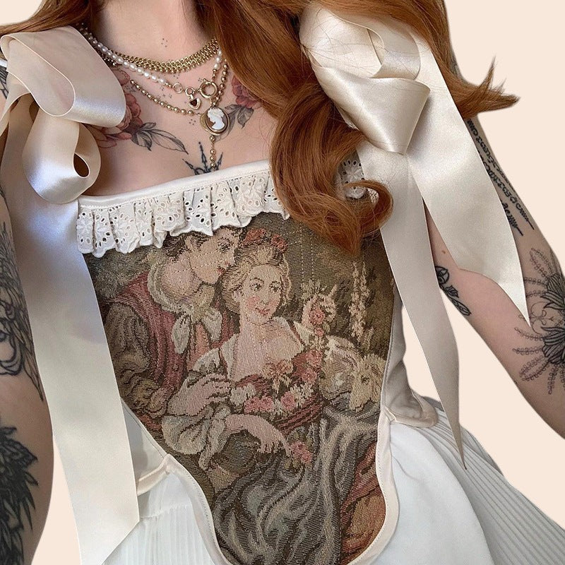 Vintage Portrait Corset Top