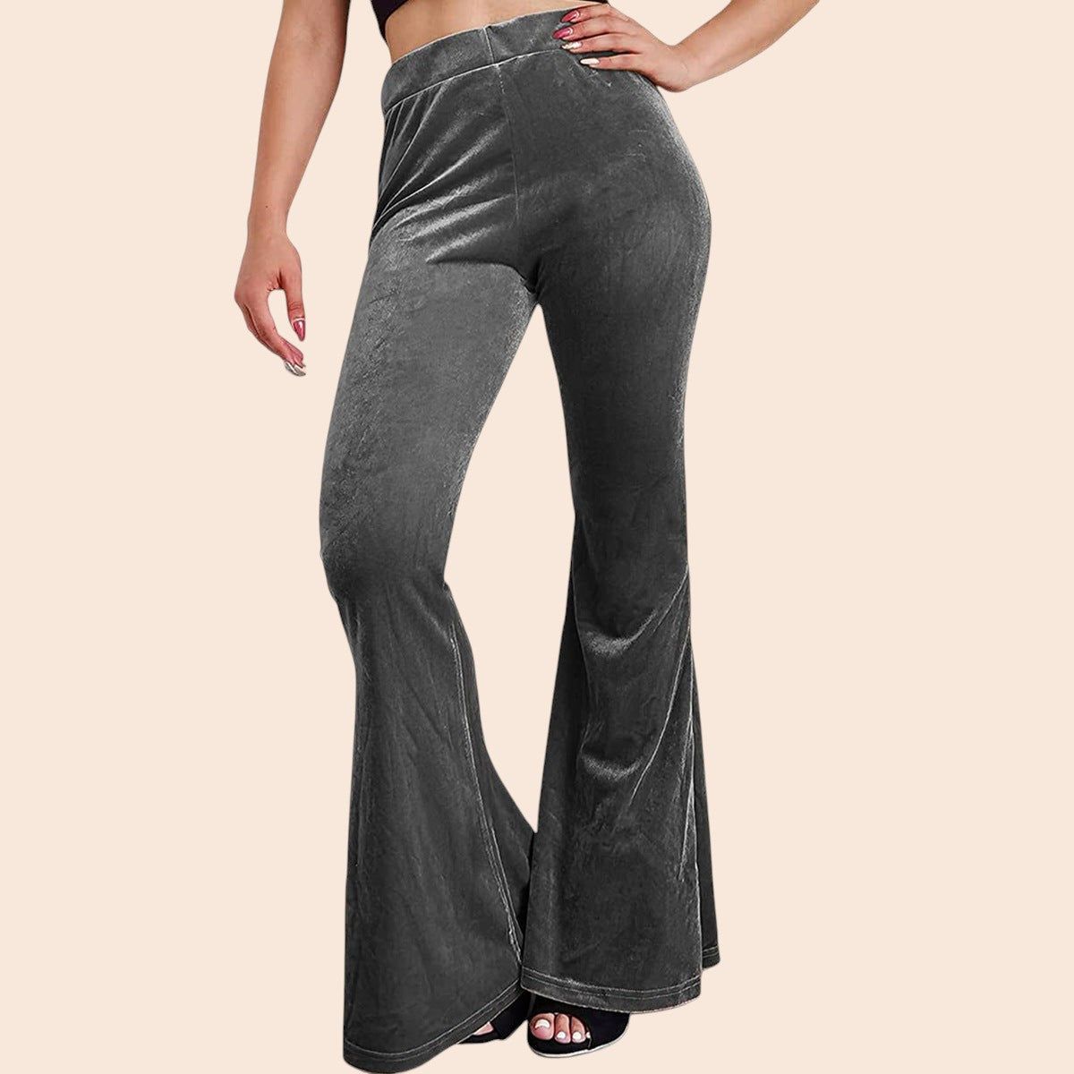Velvet Flare Pants – Luxe Retro Glam