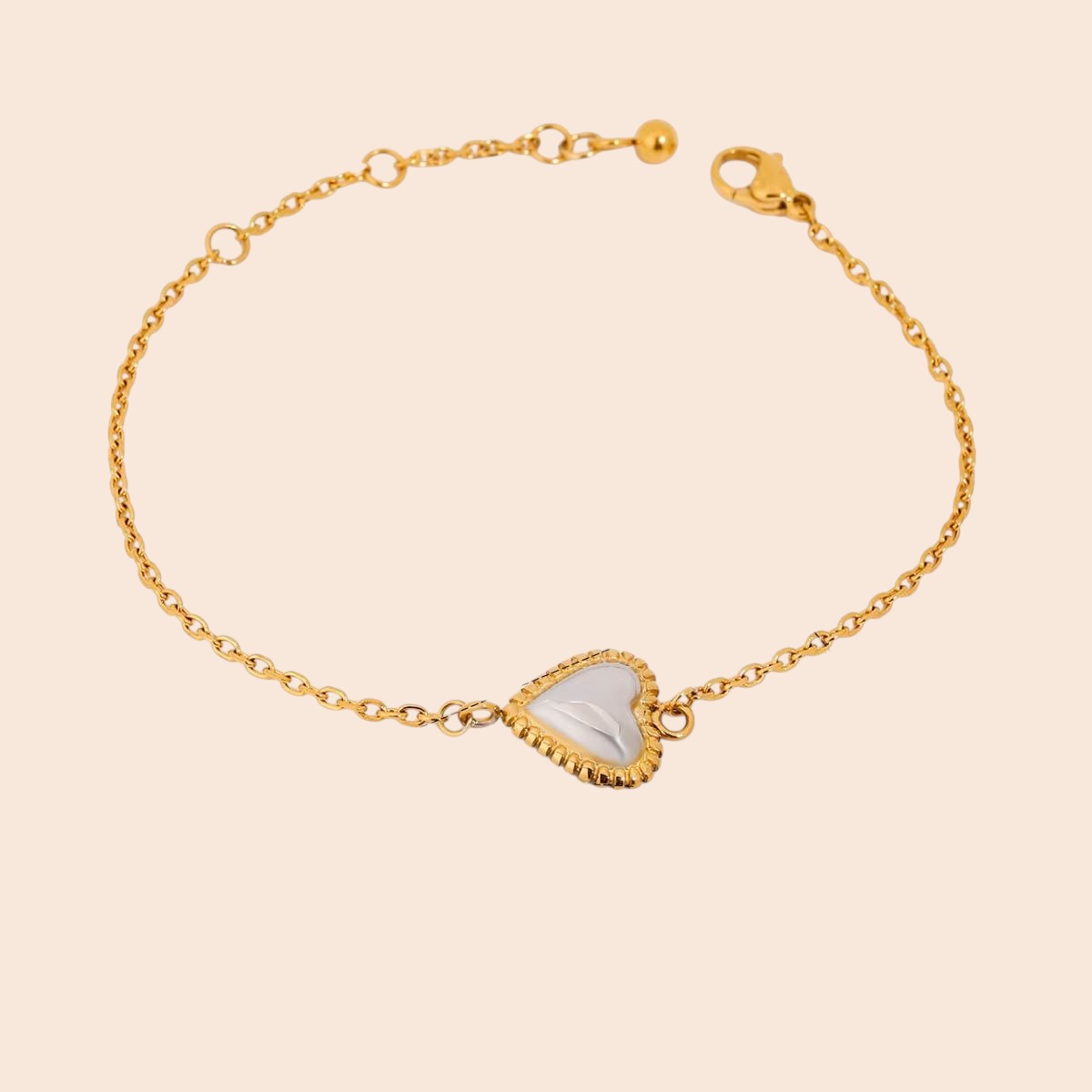 Luxe Heart Charm Jewelry Set