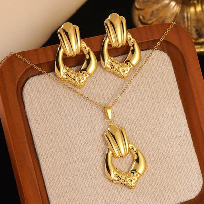 Luxury Gold Floral Jewelry Set Collection