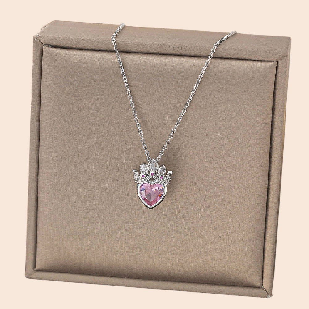 Pink Crown Heart Jewelry Collection