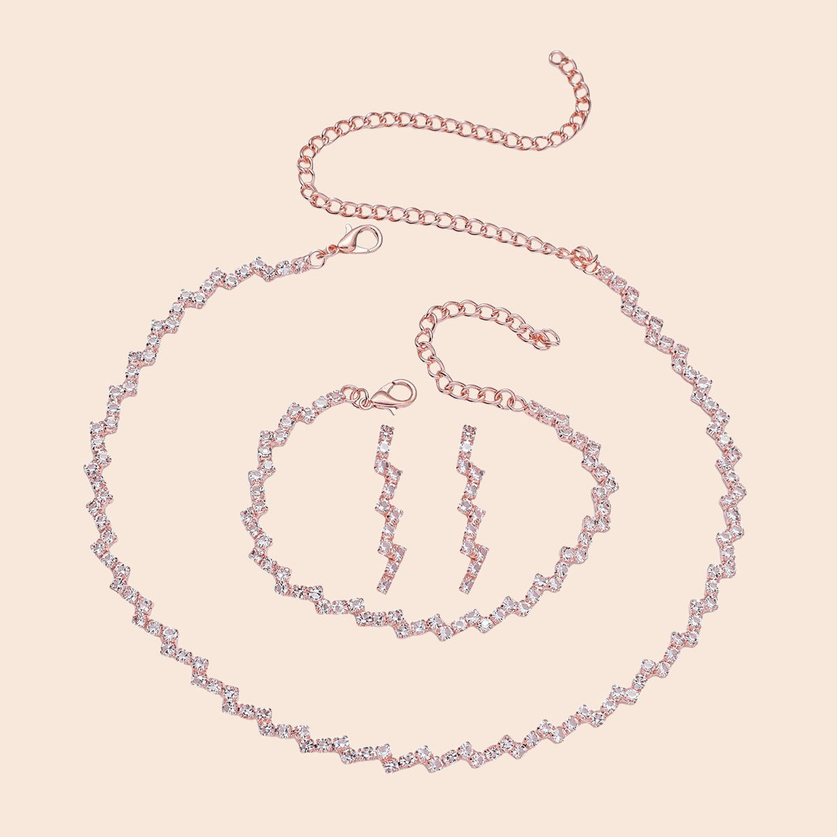 Luxe Zircon Jewelry Set
