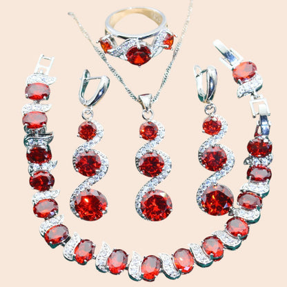 Royal Crystal Jewelry Set – Timeless Glamour Collection