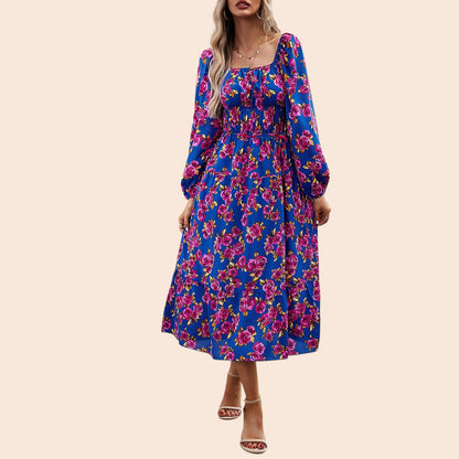 Off-Shoulder Floral Maxi Dress