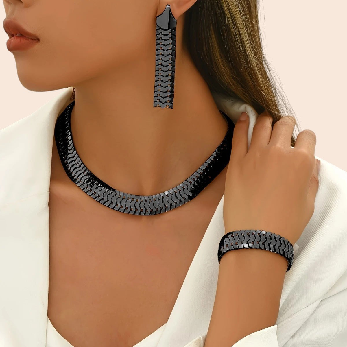 Luxury Wheat Chain Jewelry Set