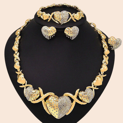 Royal Zircon Jewelry Set – Timeless Elegance Collection