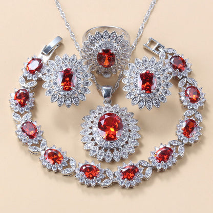 Midnight Sapphire Crystal Jewelry Set