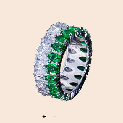 Eternal Sparkle Zircon Band Ring – Luxe Statement Edition