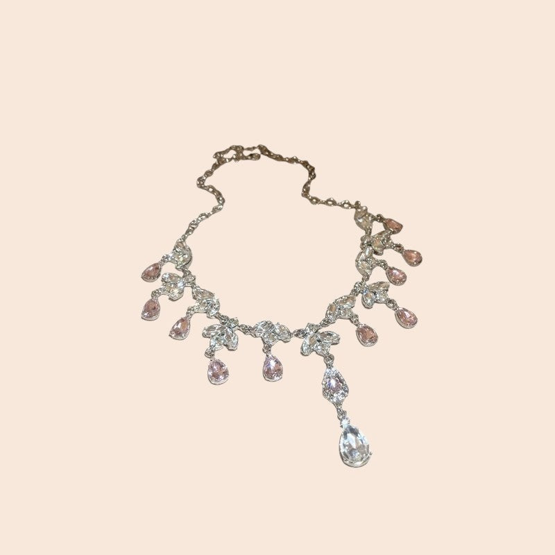 Diamond Crystal Drop Jewelry Set – Luxe Evening Glamour
