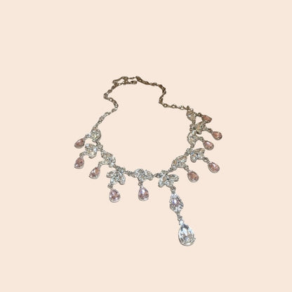 Diamond Crystal Drop Jewelry Set – Luxe Evening Glamour
