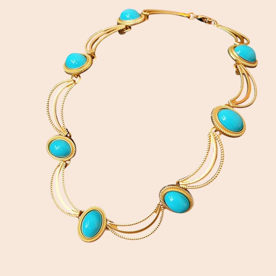 Vintage Gemstone Statement Jewelry Set