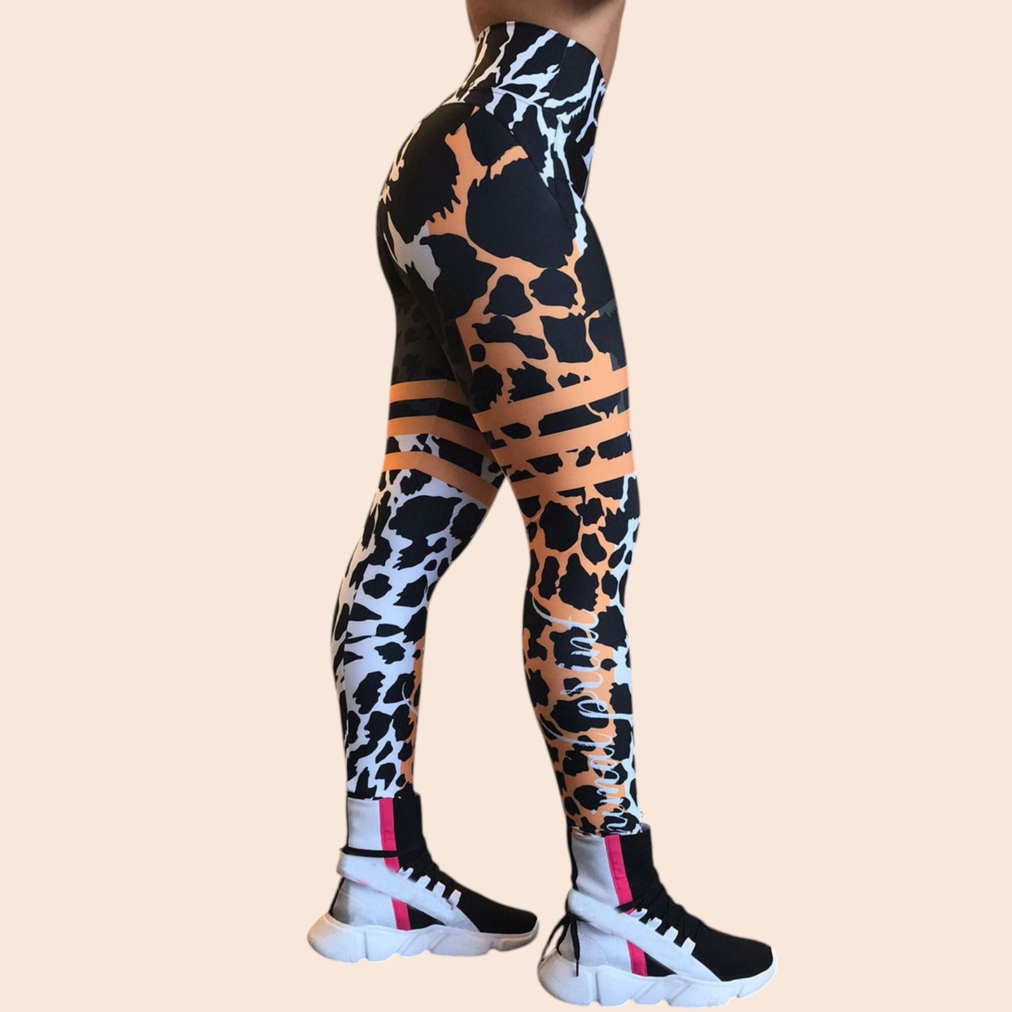 Leopard Print High-Waist Yoga Leggings – Active Flex Edition