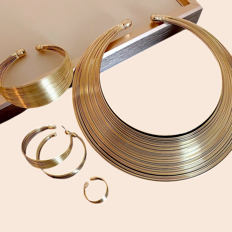 Luxury Multi-Layer Statement Jewelry Set
