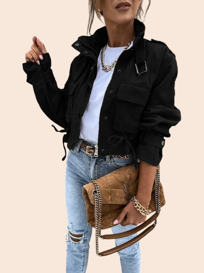 Luxe Utility Cropped Jacket