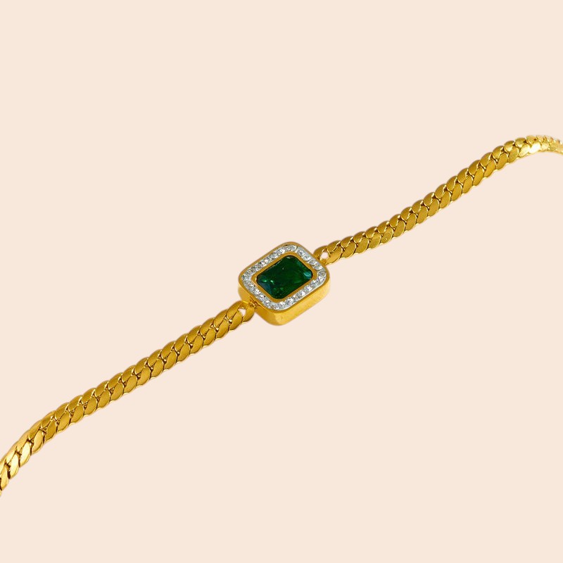 Emerald Luxe Necklace & Bracelet Set