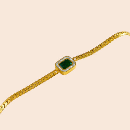 Emerald Luxe Necklace & Bracelet Set