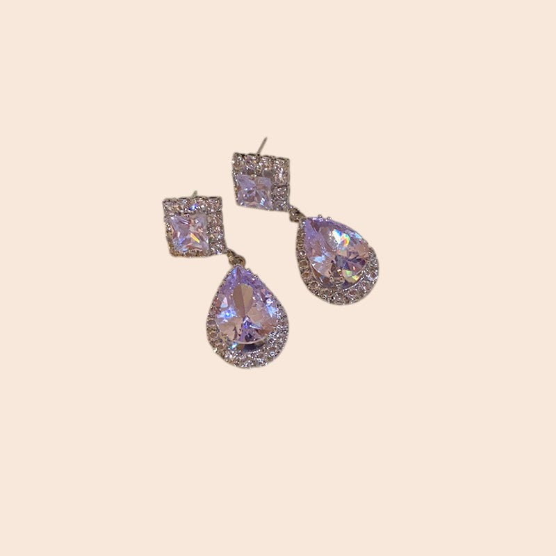 Luxury Zircon Teardrop Jewelry Set