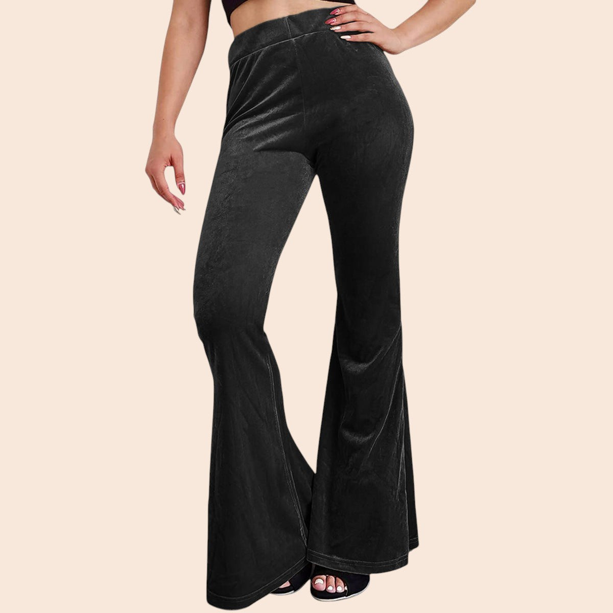 Velvet Flare Pants – Luxe Retro Glam