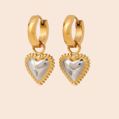 Luxe Heart Charm Jewelry Set