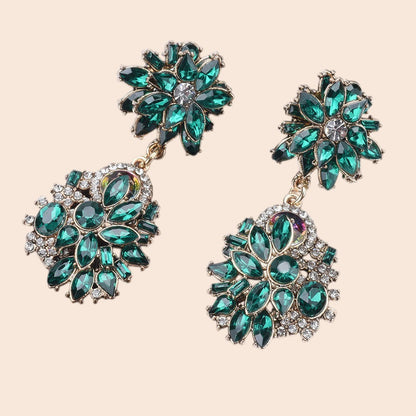 Vintage Luxe Crystal Jewelry Set – Regal Statement Glam