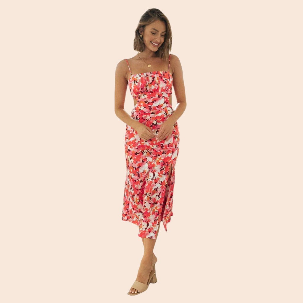 Sweet Blossom Floral Midi Dress