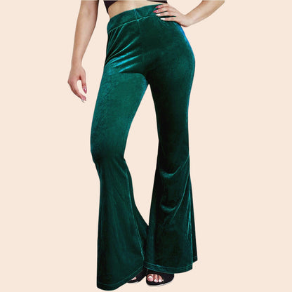 Velvet Flare Pants – Luxe Retro Glam