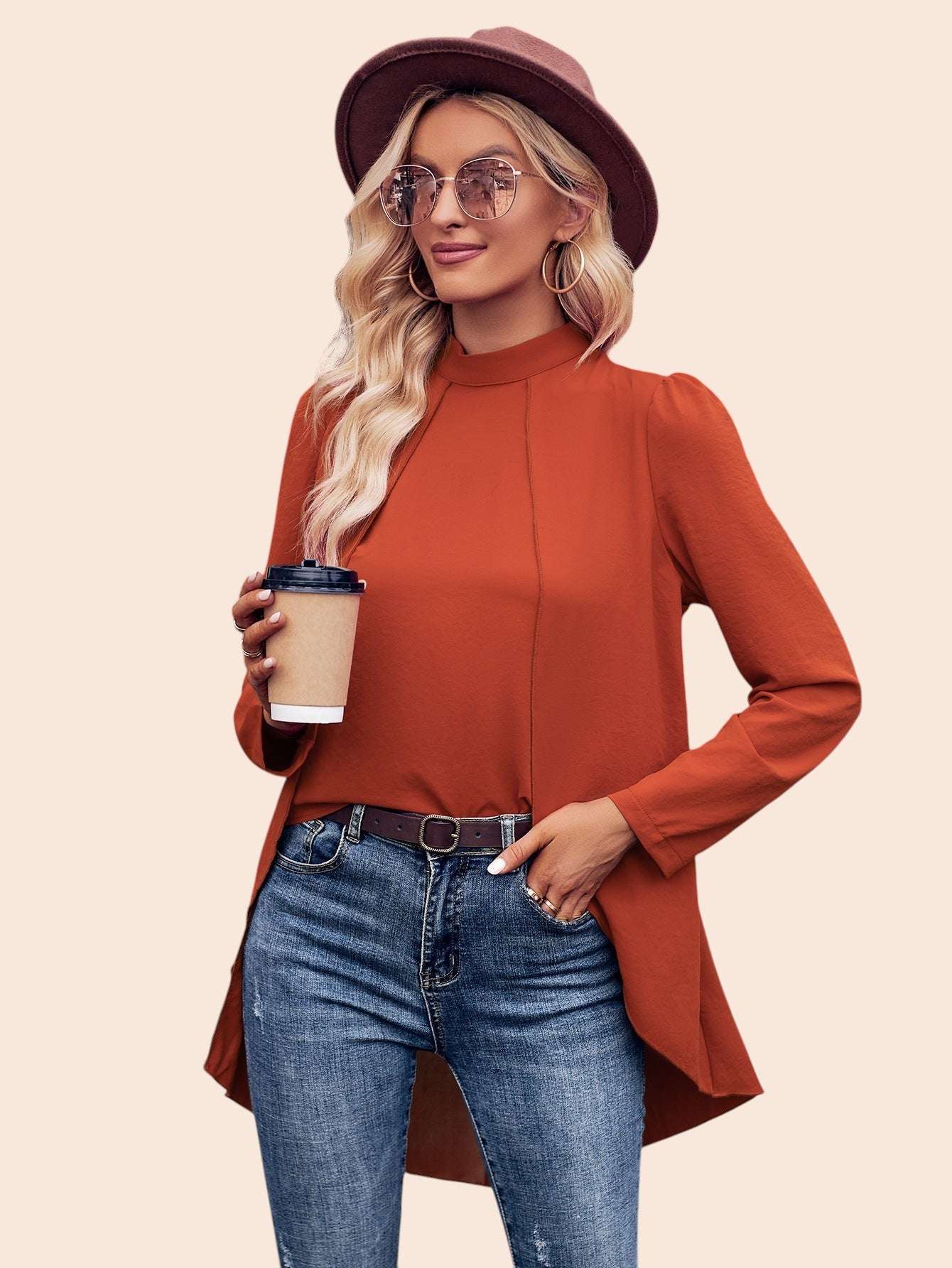 Elegant Layered Blouse – Timeless Flow