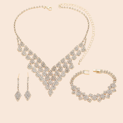Luxury Diamond Crystal Jewelry Set