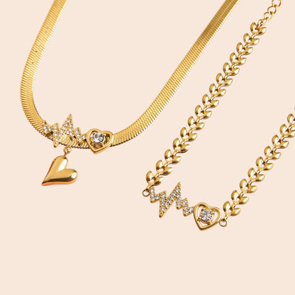 Golden Heart Luxe Jewelry Set