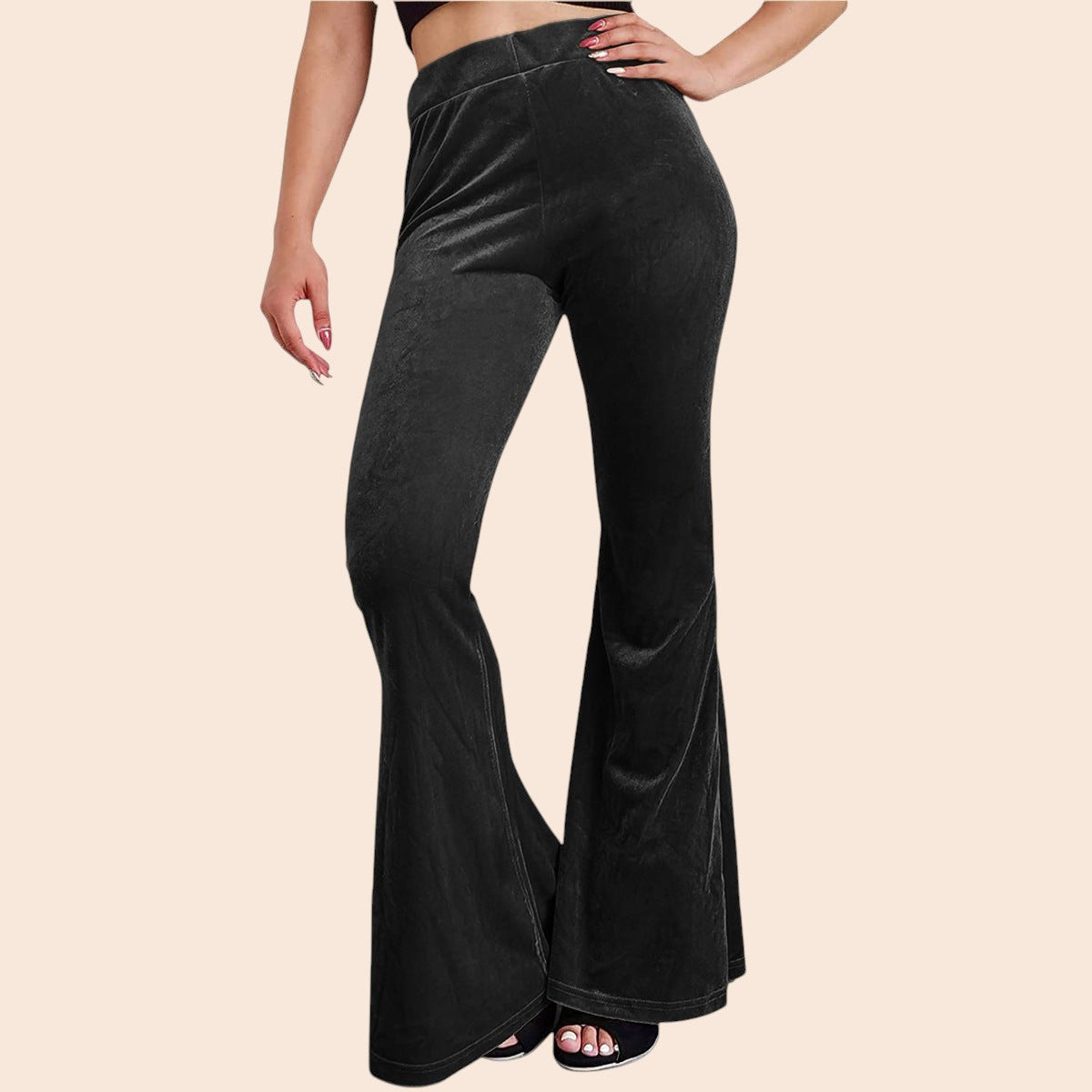 Velvet Flare Pants – Luxe Retro Glam